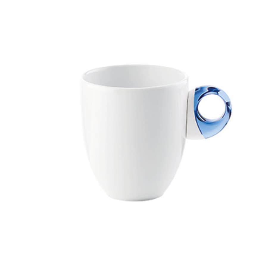 Guzzini Mediterranean Blue and White Acrylic and Porcelain Mug Feeling