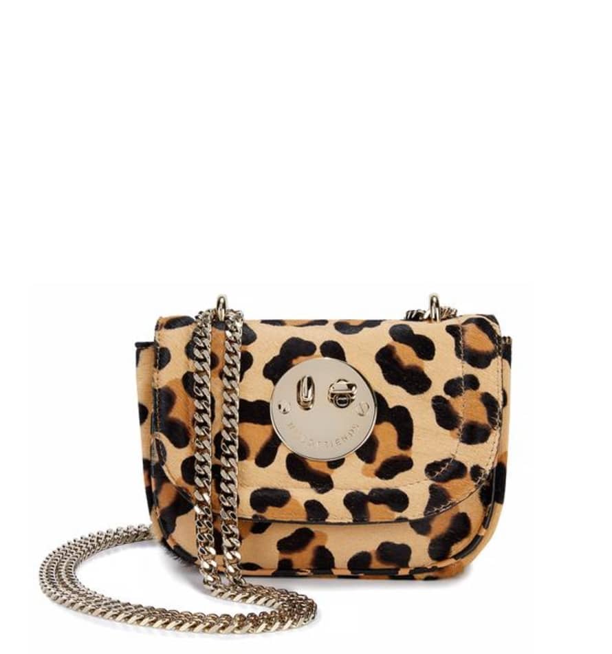 Hill & Friends Natural Leopard Happy Tweency Chain Bag