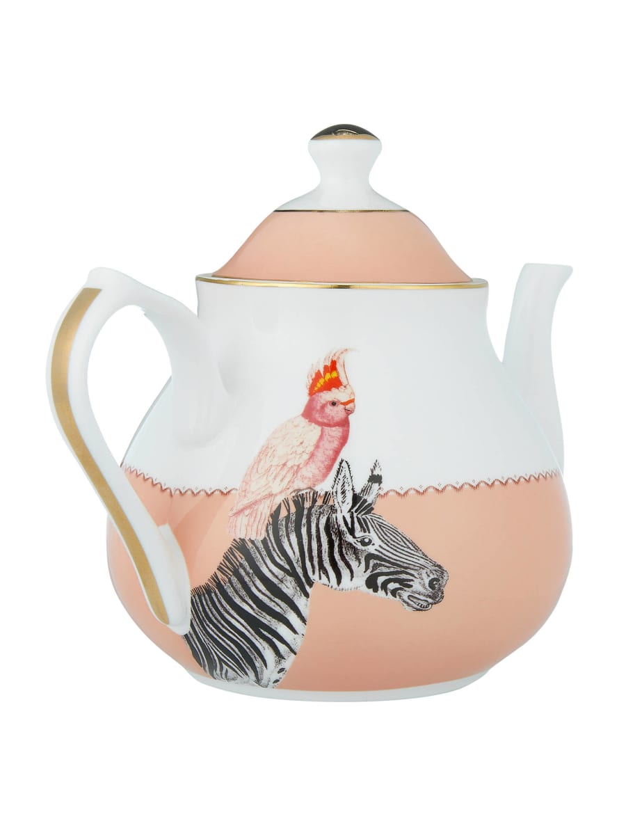 Yvonne Ellen Cockatoo and Zebra Teapot