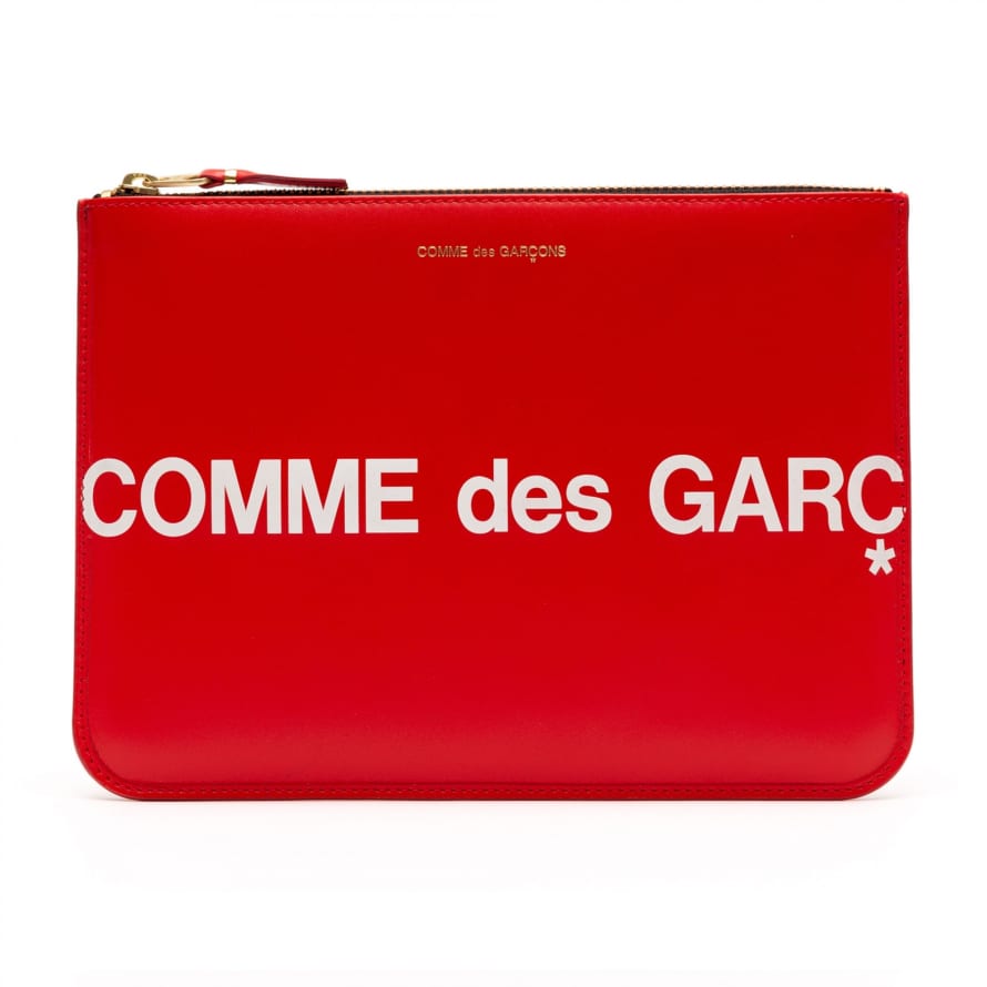 Comme Des Garcons CDG Huge Logo Wallet (Red SA5100HL)