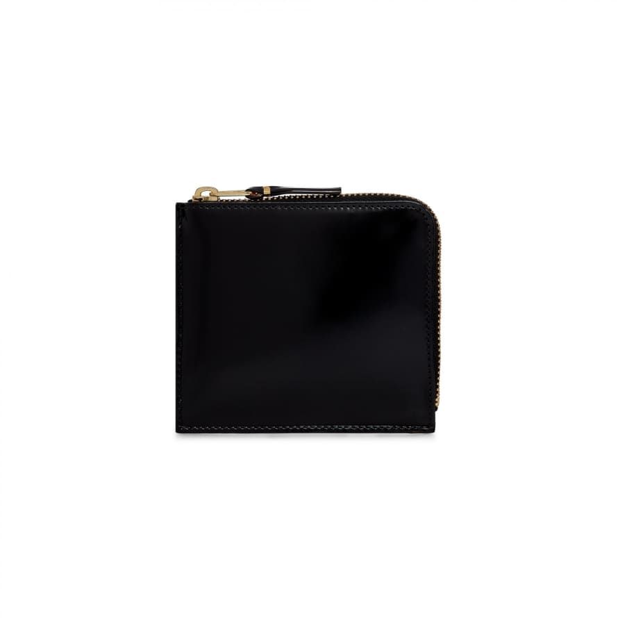 Comme Des Garcons CDG Wallet Mirror Inside Black/Gold (SA3100MI)