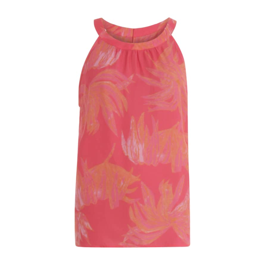 Coster Copenhagen Top in hyper tropic print - Hyper tropic print - Puffy pink