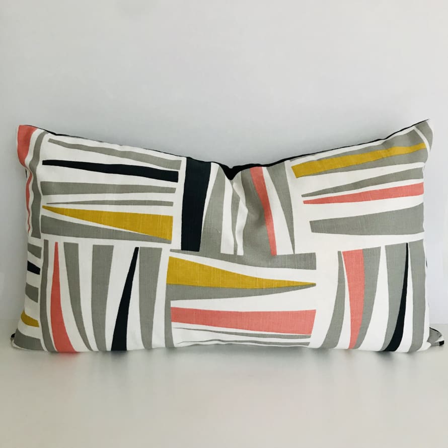 Mid-Century Patterned Cushion Cover