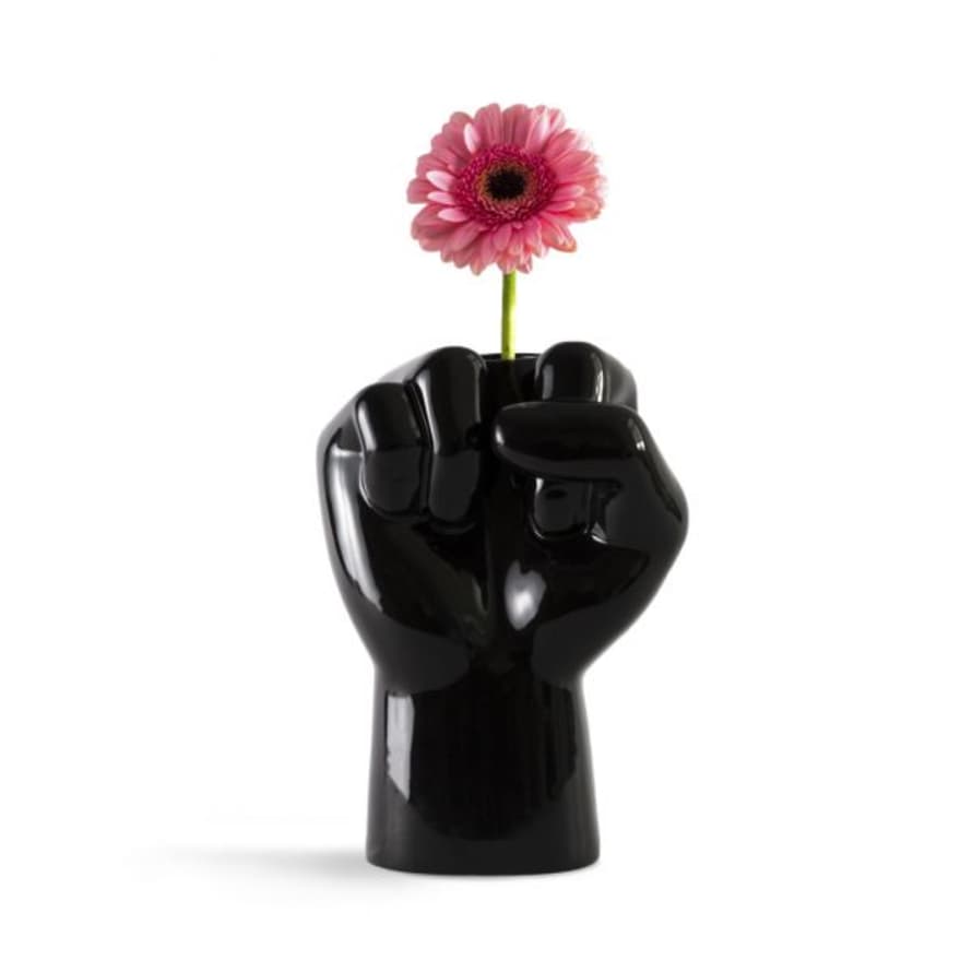 E-Brands Black Porcelain FCK Vase