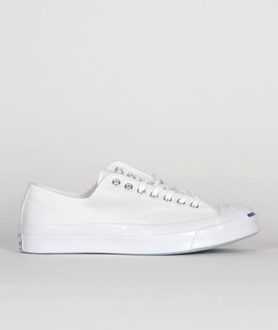 Converse White Canvas Jack Purcell Signature Sneakers