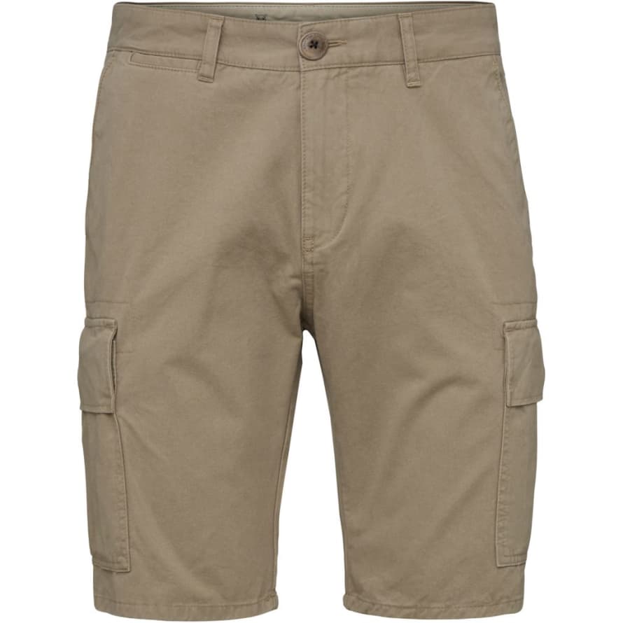 Knowledge Cotton Apparel  Light Feather Grey 50146 Cargo Shorts