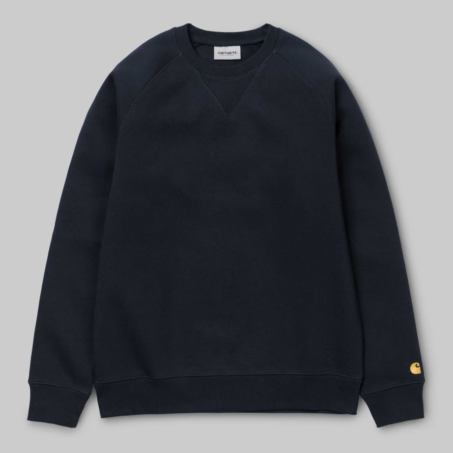 Carhartt Chase Sweatshirt - Dark Navy / Gold