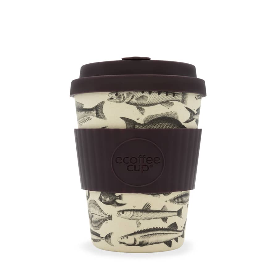 Ecoffee Cup Medium Brown Fish Toolondo Fishman Ecoffee Cup