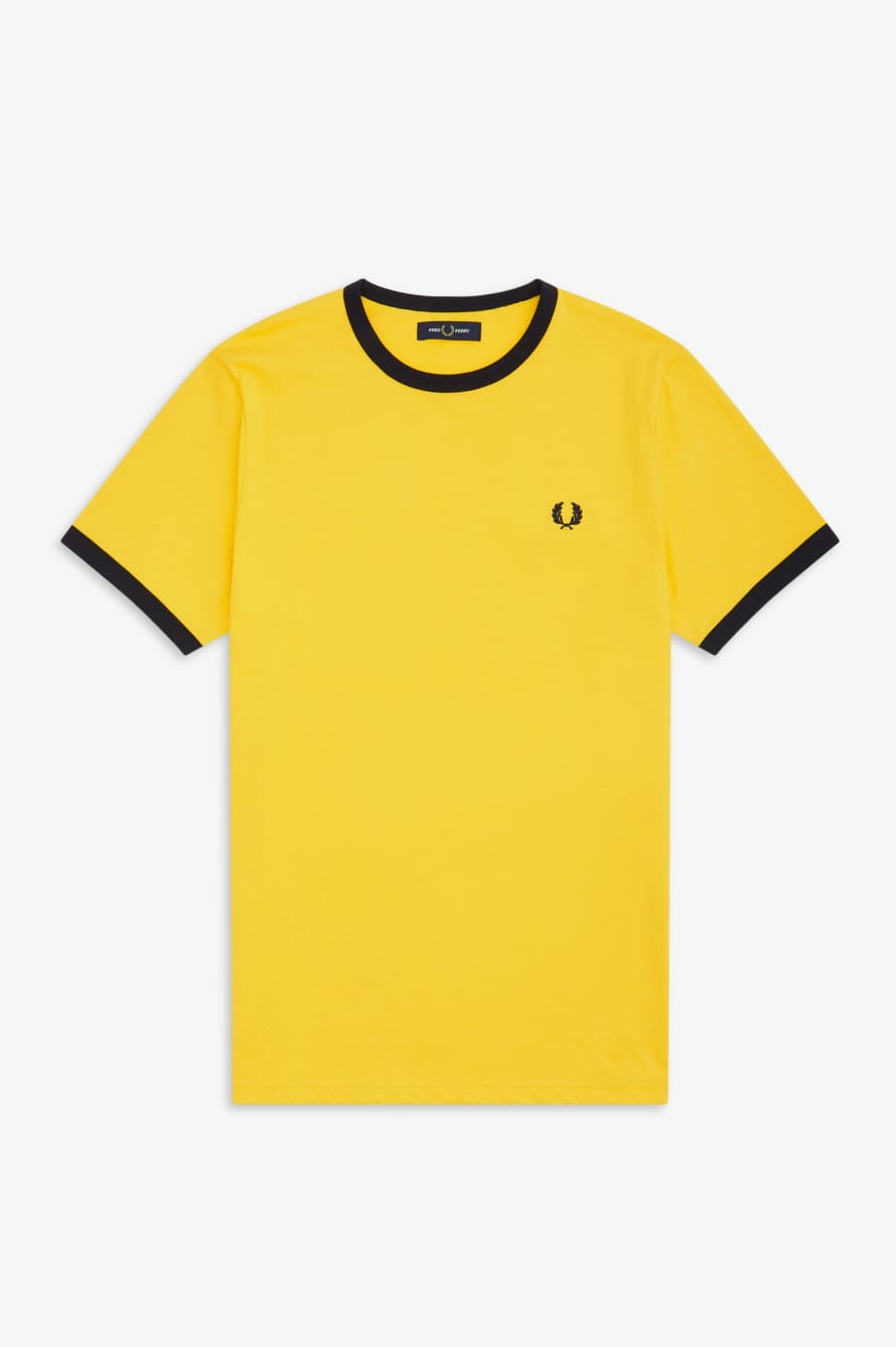 Fred Perry Ringer T-Shirt - Sunglow