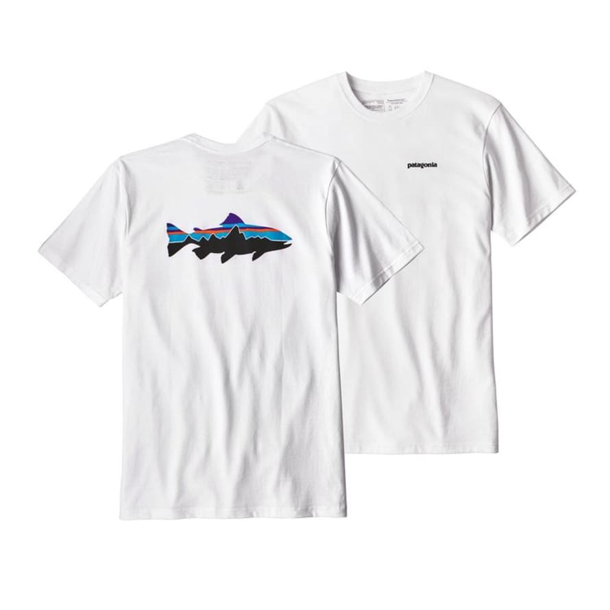 Patagonia Fitz Roy Trout T-Shirt - White