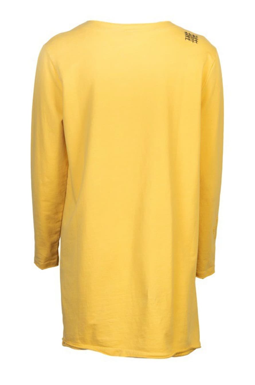 Stapelgoed Misted Yellow Cotton Sammy Tunic Sweater