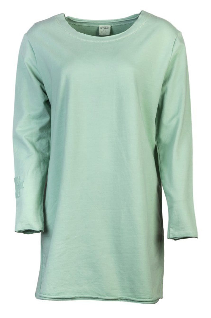 Stapelgoed Granite Green Cotton Sammy Tunic Sweater