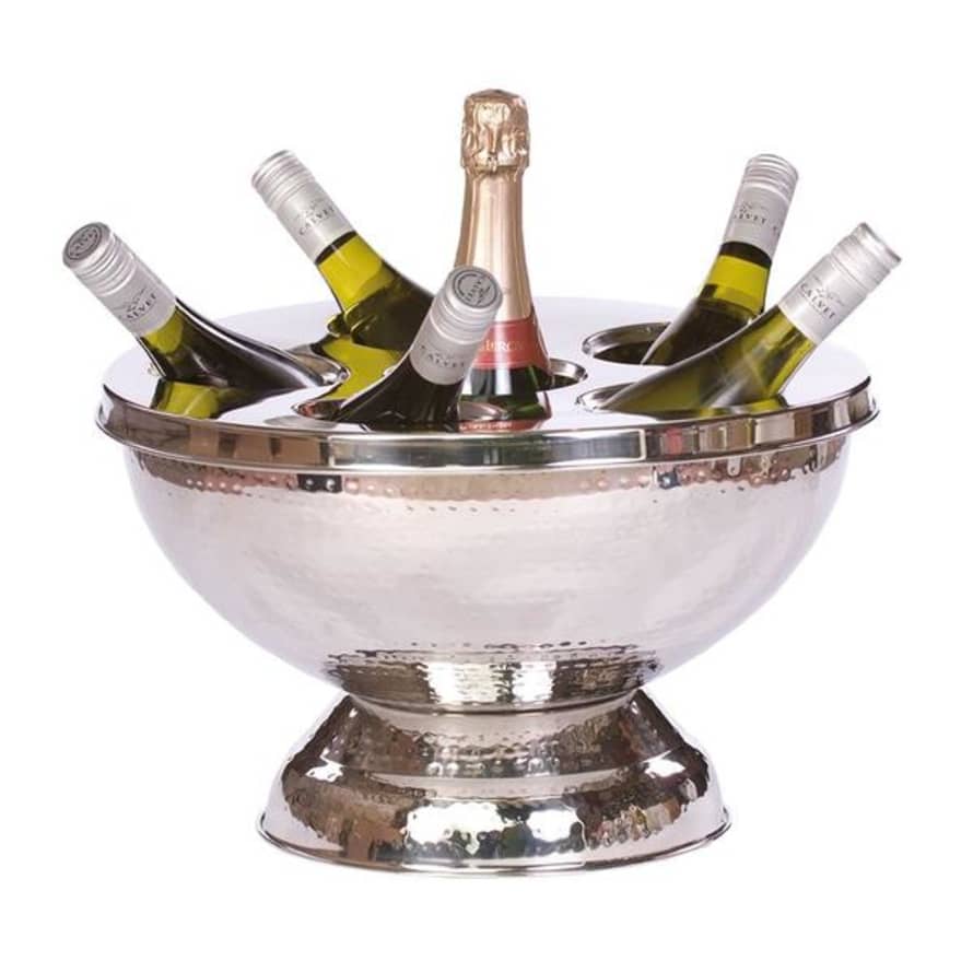 Eddingtons Epicurean Elegant Champagne Wine Cooler 6 BTL XXL Hammered