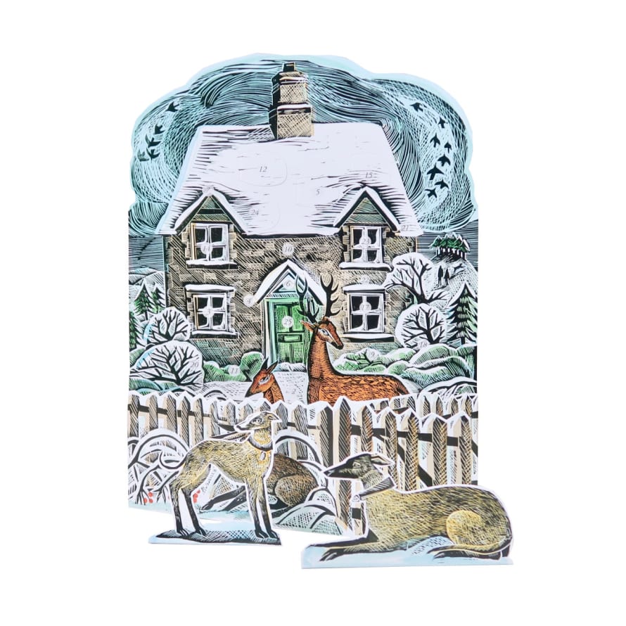 Art Angels Christmas Cottage Advent Calendar by Angela Harding