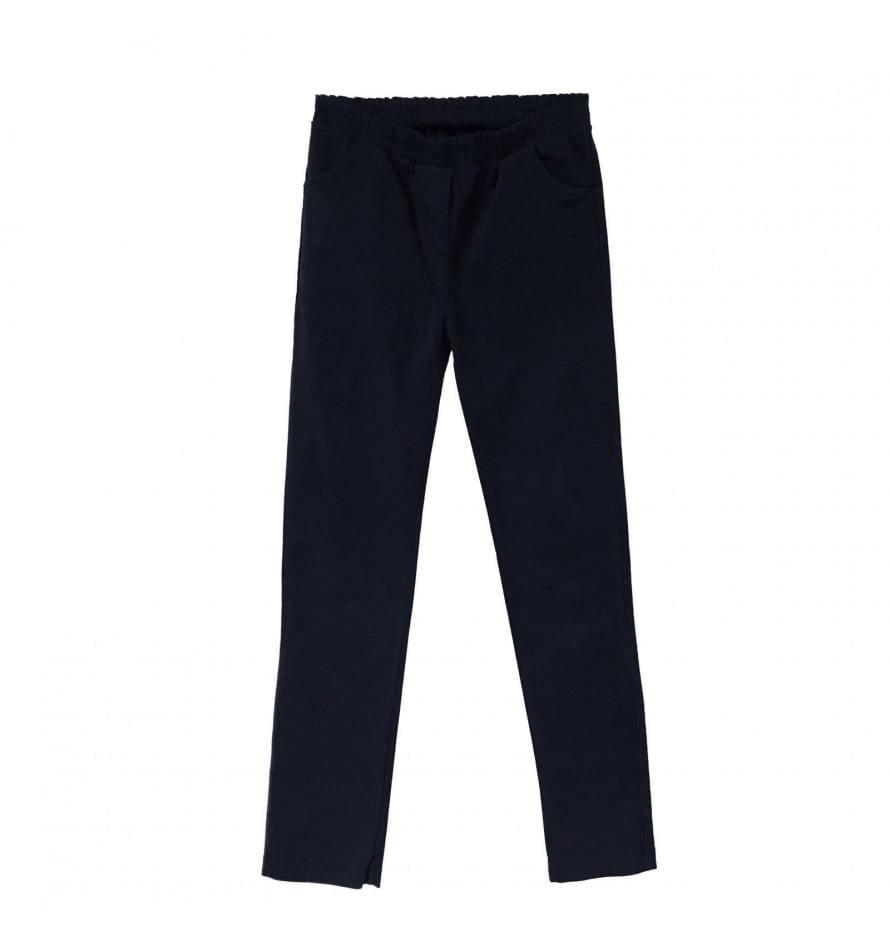 Le Petit Germain Night Blue Cotton Kids Blaise Pants