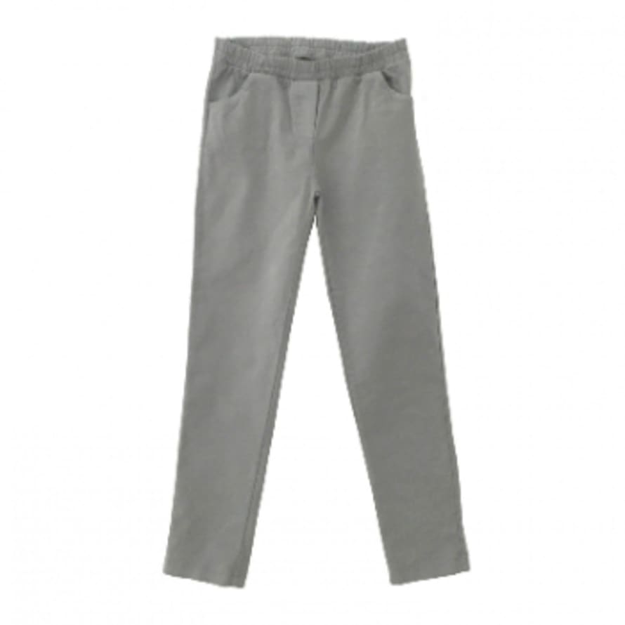 Le Petit Germain Grey Cotton Kids Blaise Pants