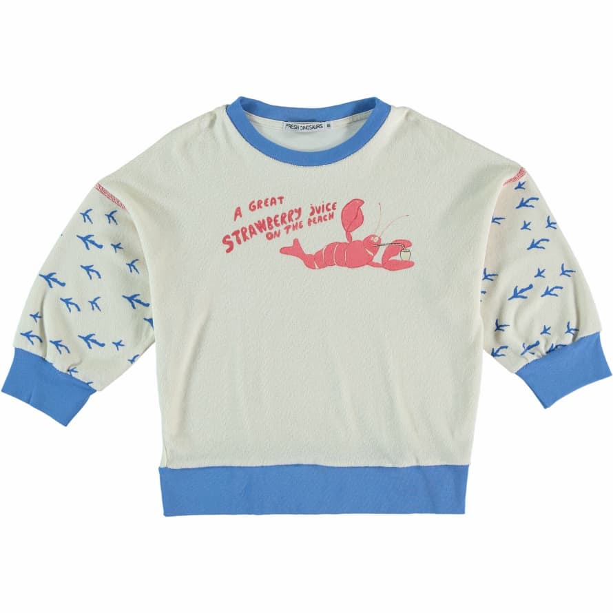 Fresh Dinosaurs Cotton Strawbery Juice Sweatshirt