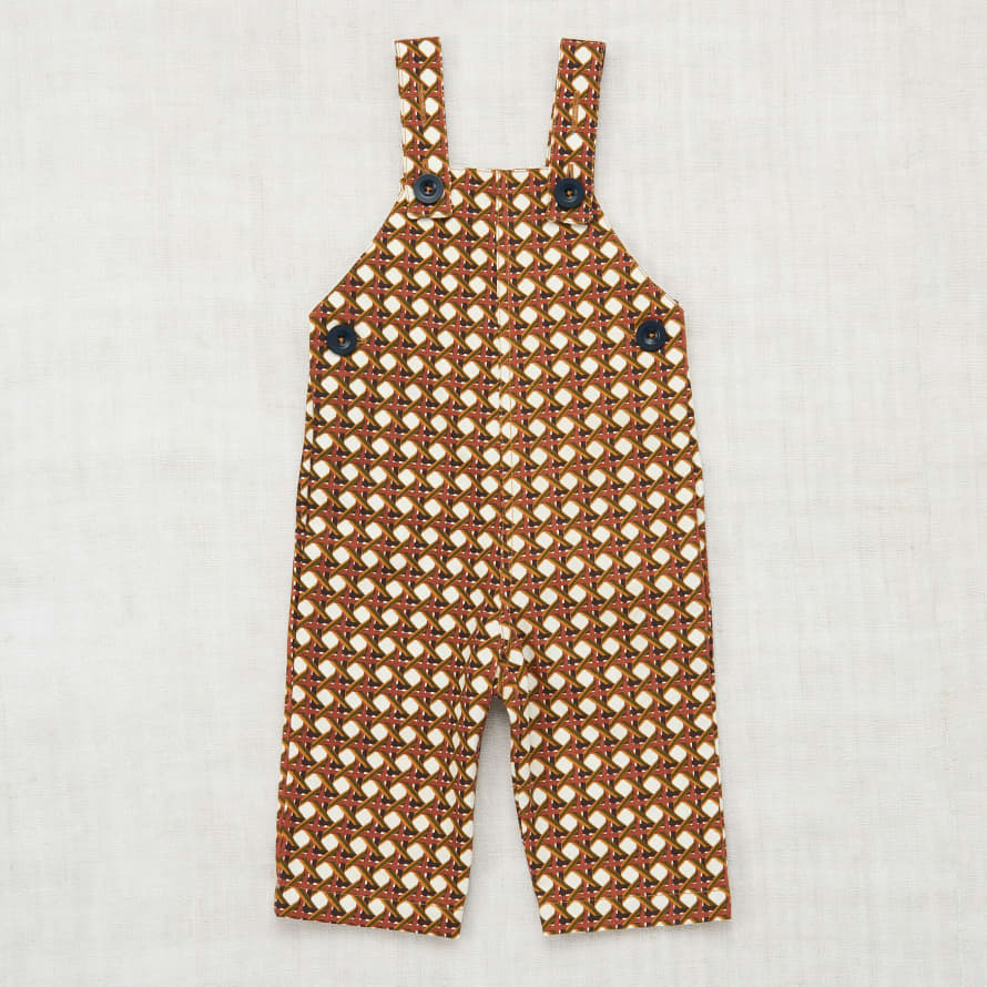 Misha & Puff Cotton Canvas Lattice Girls Overall