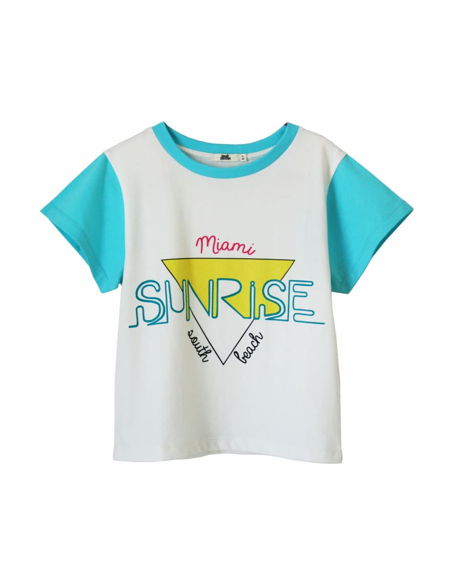 Bandy Button Cotton Sunrise Girls T Shirt