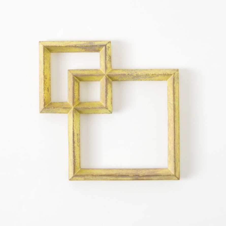 Sumitani Saburo Shoten Brass Squares Trivet from Japan