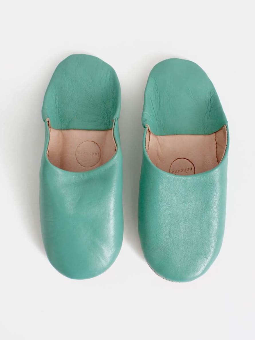 Sea Green Babouche Slippers 