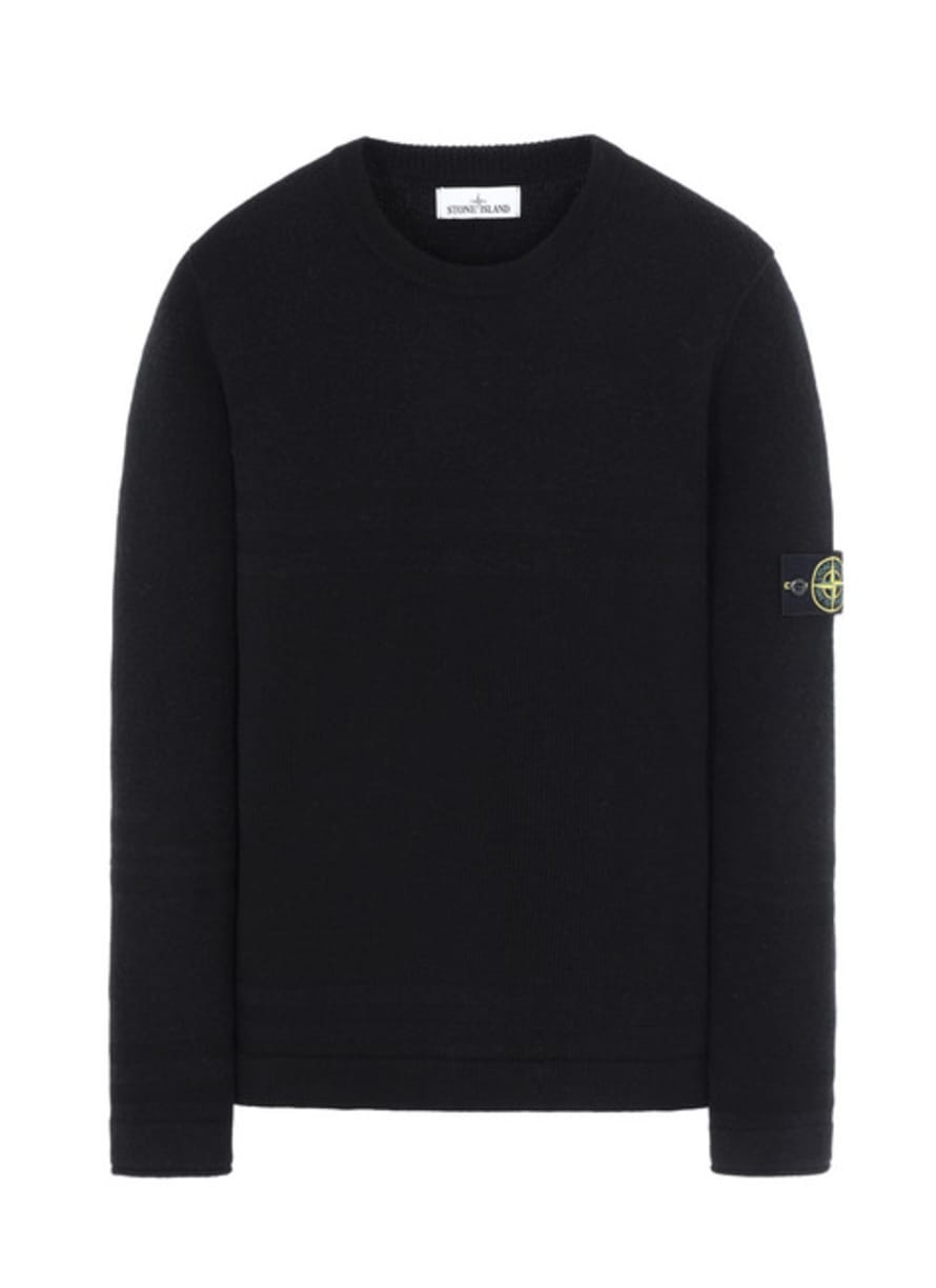 Stone Island Black Crewneck Knit