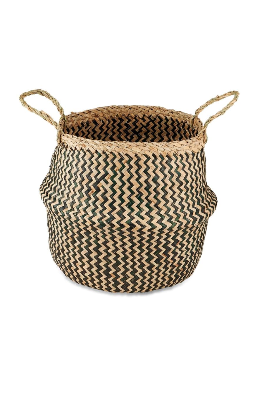 Nkuku Ekuri Basket In Black And Natural