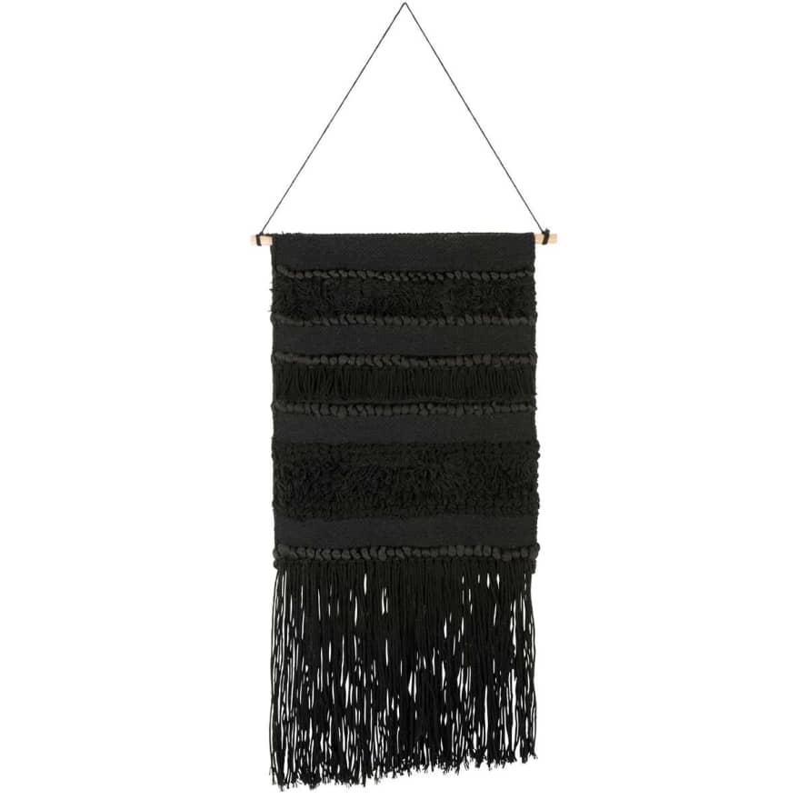 Black Cotton Tapestry