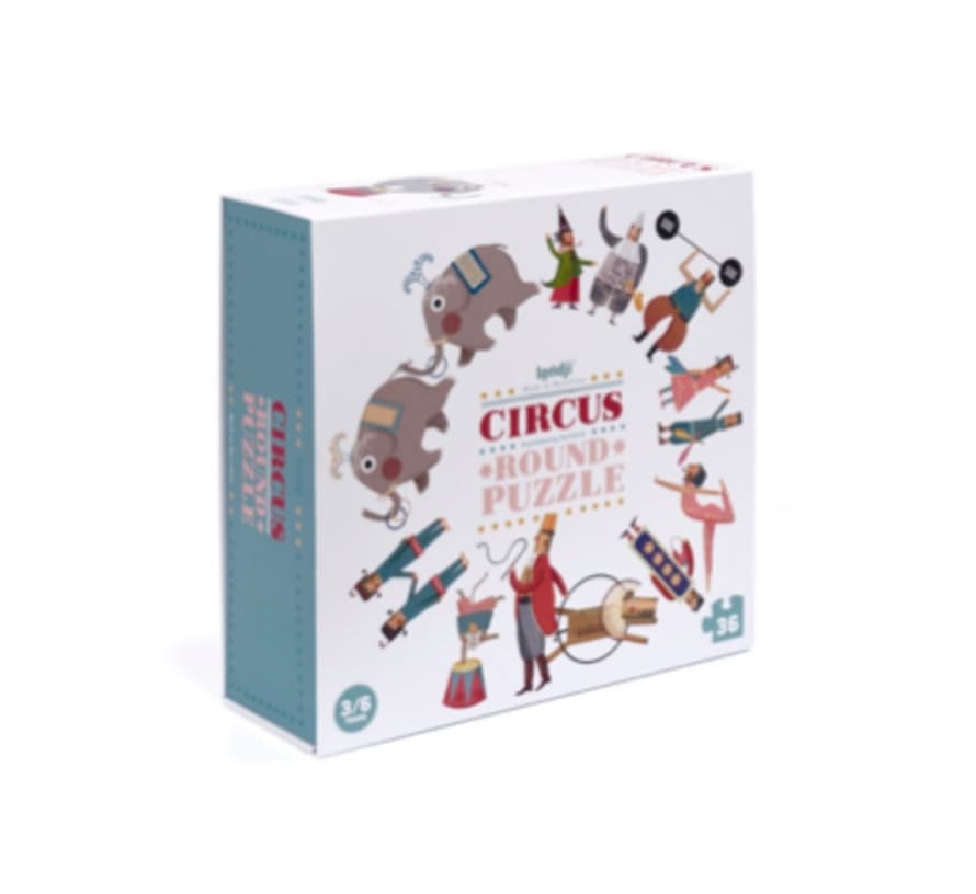 Londji Cardboard Circus Round Puzzle