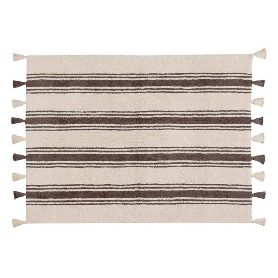 Lorena Canals Washable  Gray Striped Rug