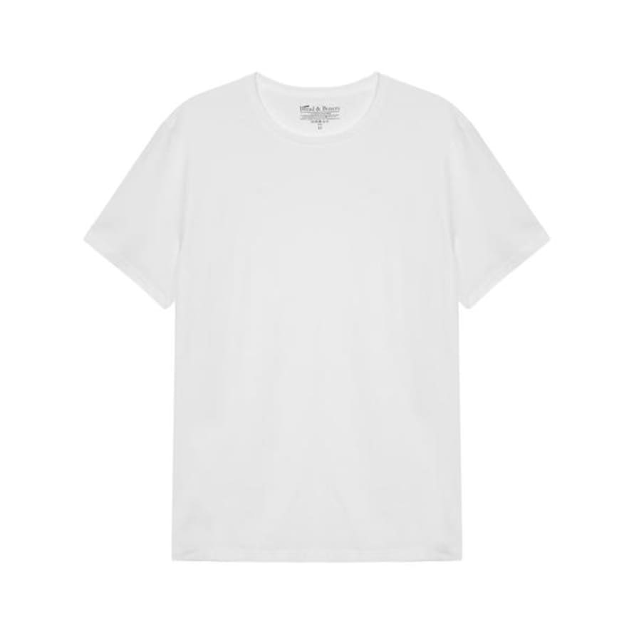 Bread and Boxers Crew Neck Tee White