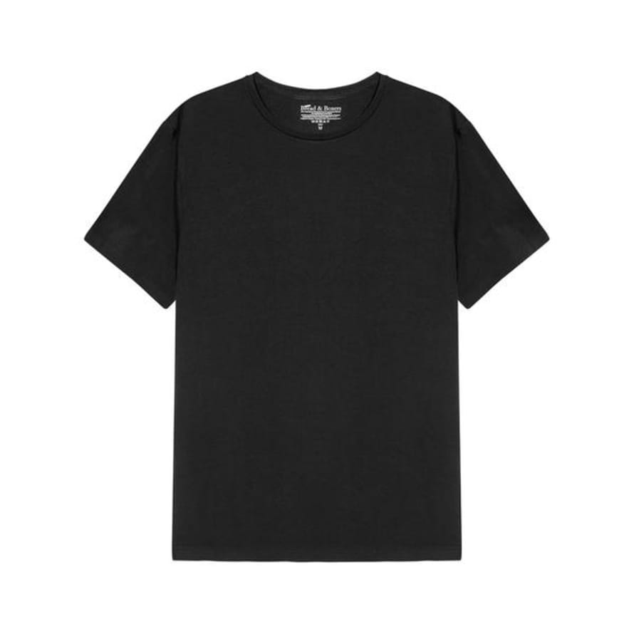 Bread and Boxers Crew Neck Tee Black