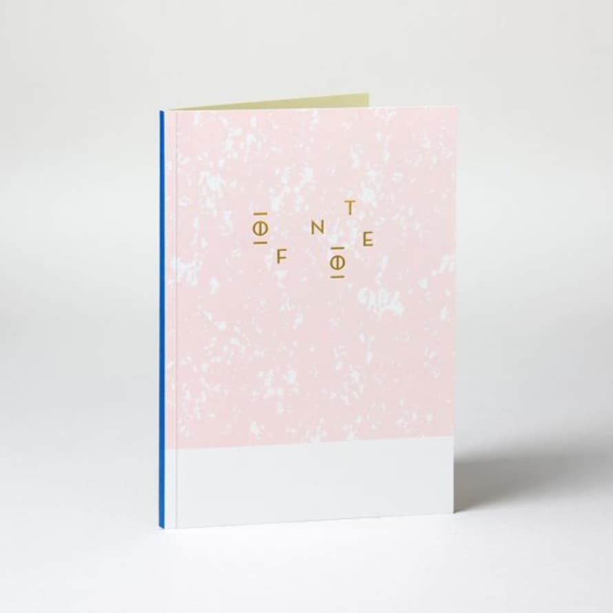 raquel torres A5 Pink Paper Marmoreal Notebook