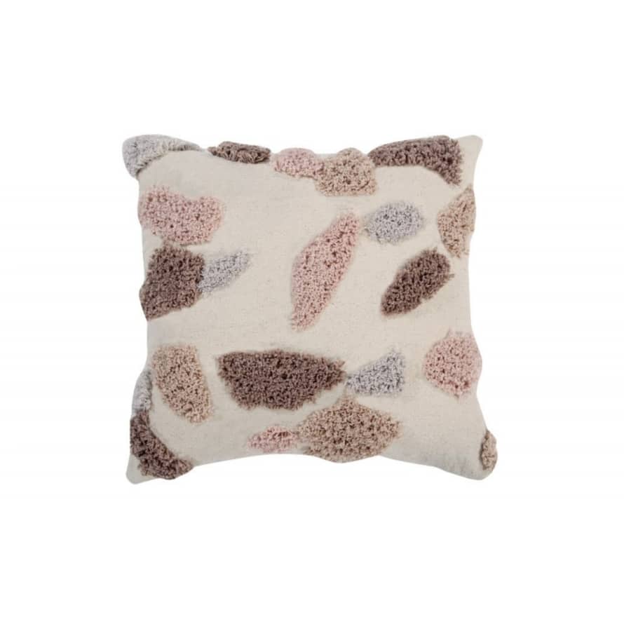 Lorena Canals 40 x 40cm Cotton Moonstone Terrazzo Cushion