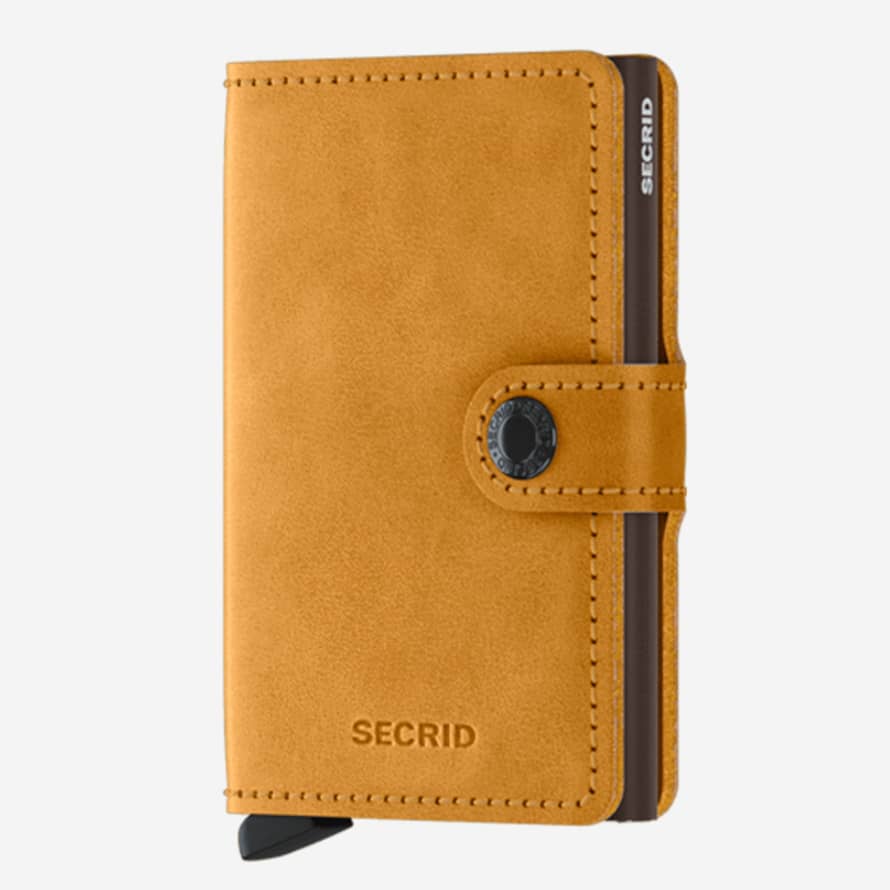 Secrid Mini Wallet with Card Protector RFID - Vintage Ochre