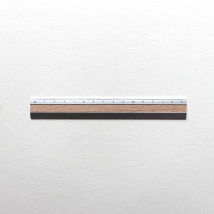 Meticulous Ink Midori Aluminium And Wooden Ruler