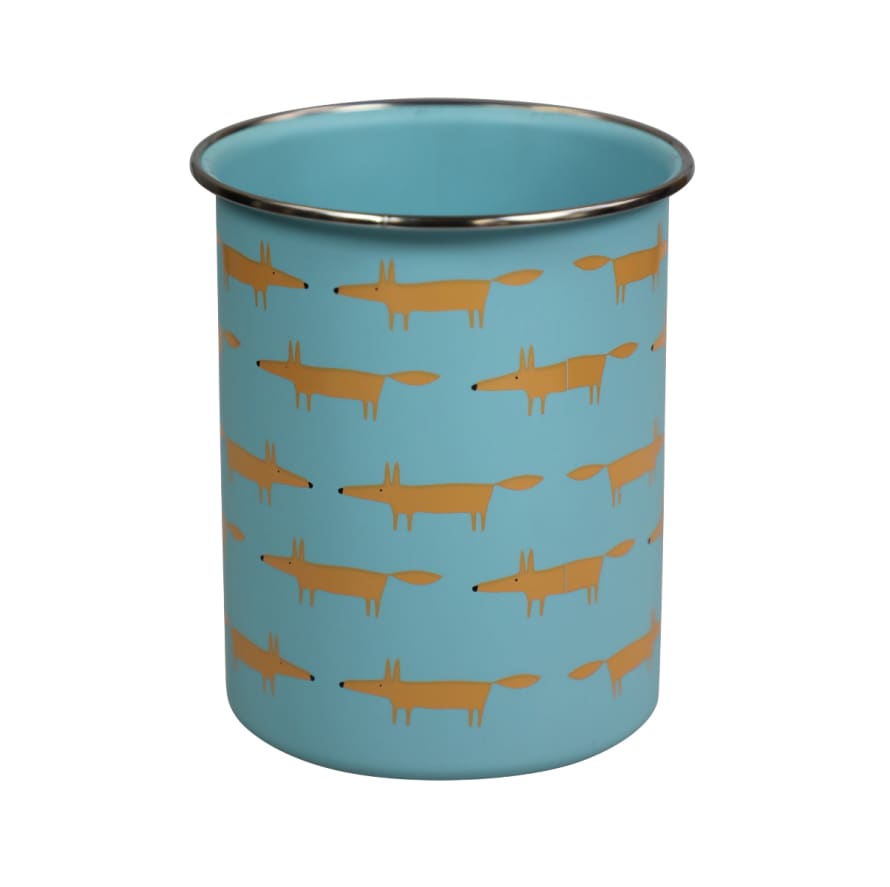 Scion Living Mr Fox Tin Utensil Jar Blue