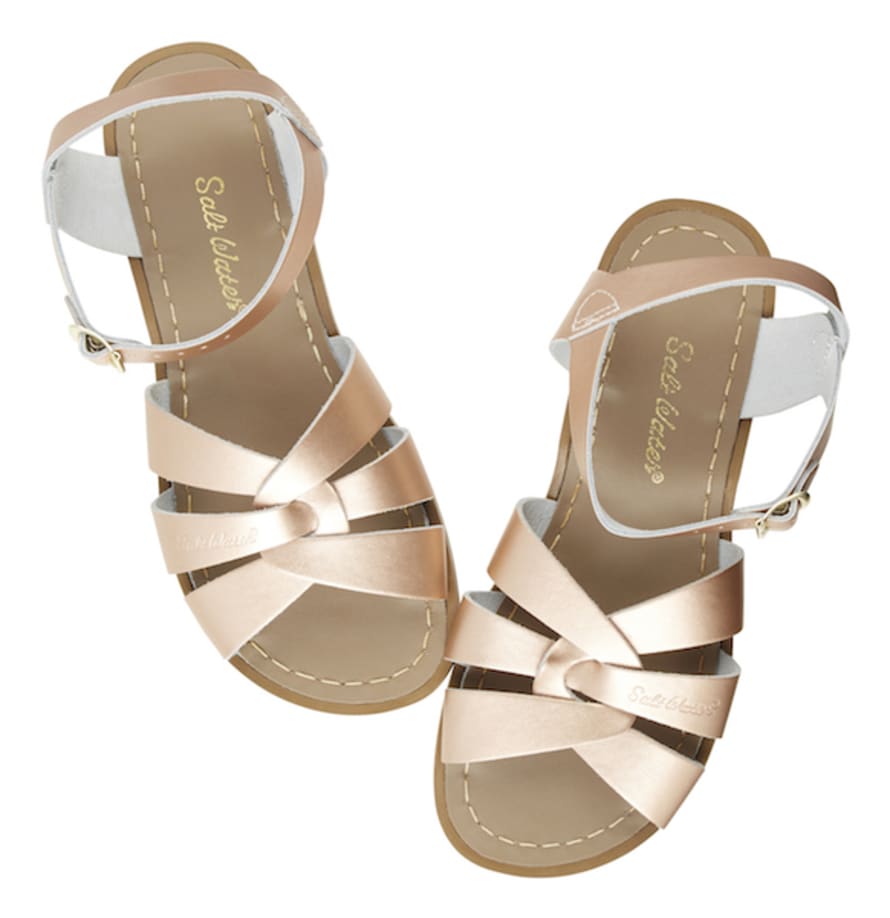 Salt-Water Saltwater Original Kids Sandals/Rose Gold