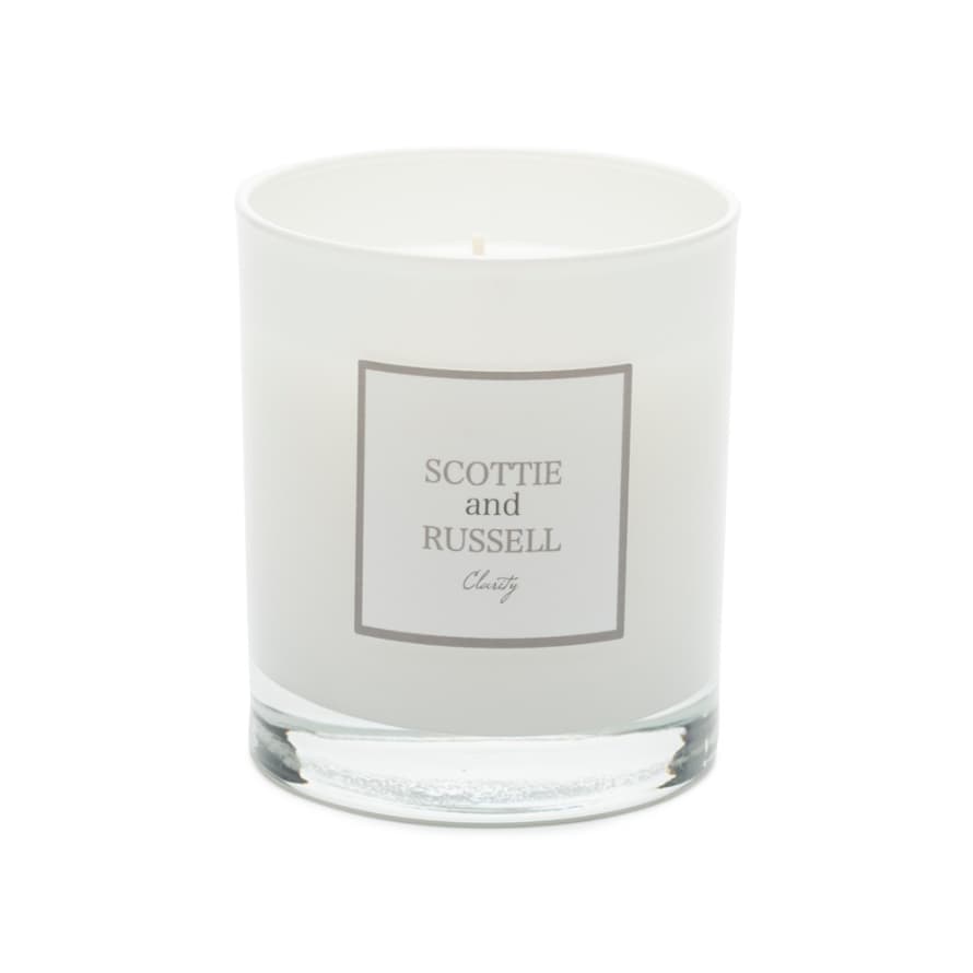 Scottie & Russell 'Clarity' S&R White Linen Scented Candle