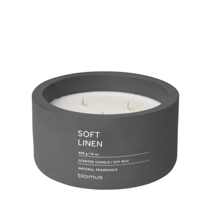 Blomus 3 Wick Soft Linen Candle