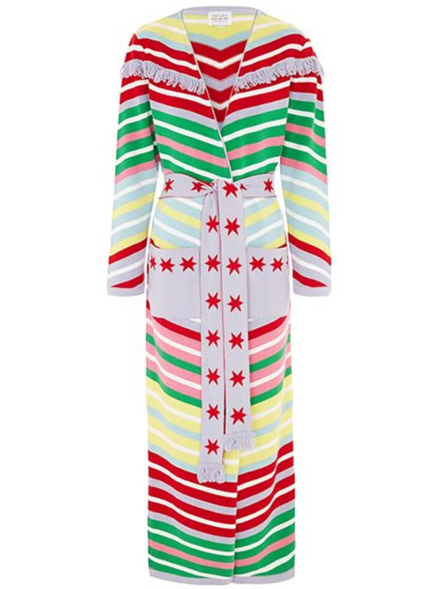 Hayley Menzies Multi Candy Cane Long Cardigan 