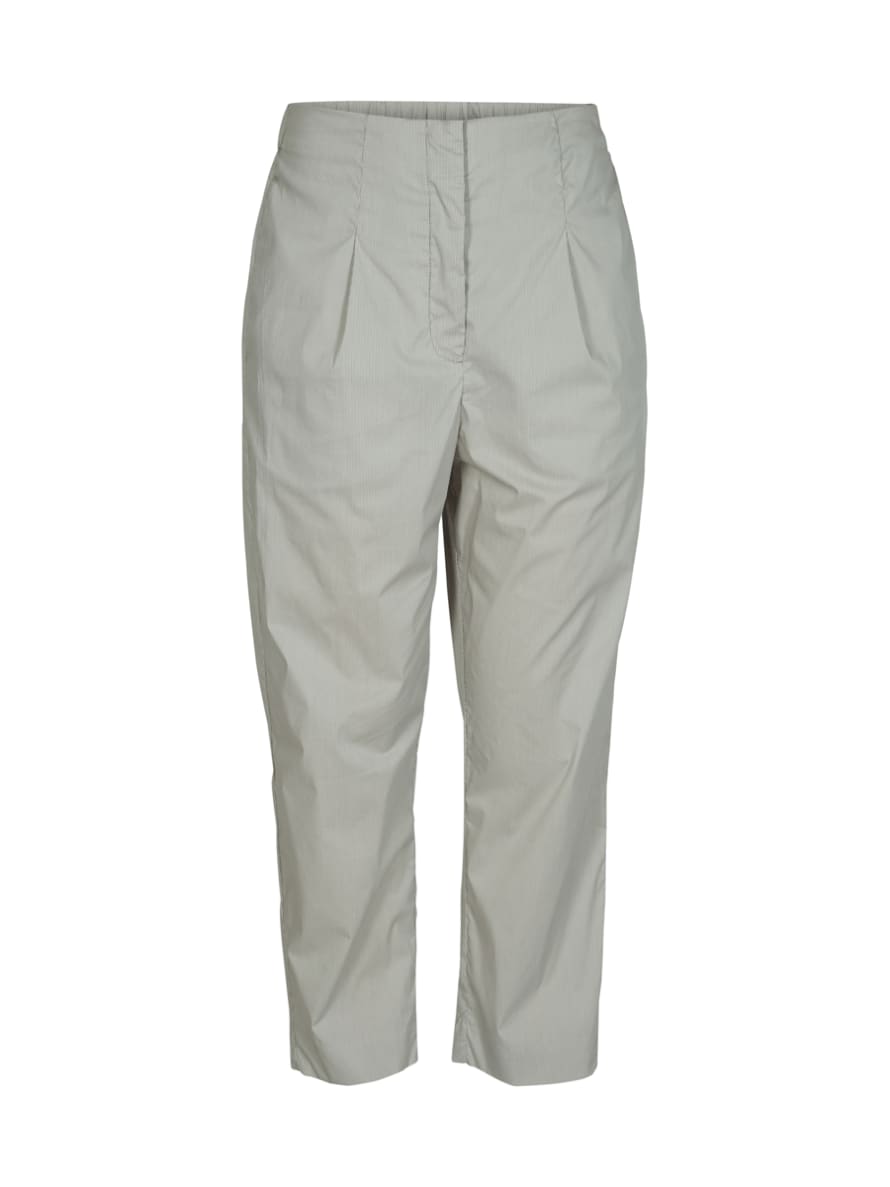 And Less Grey Striped Bellflower Pants