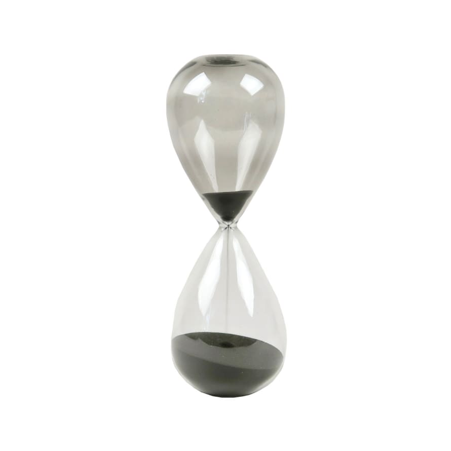 HAY Black 30 Minutes Glass Sand Timer