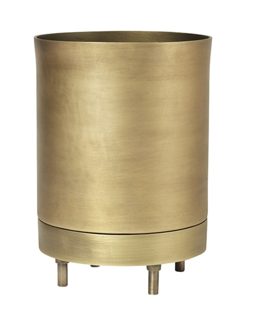 Broste Copenhagen Large Aged Brass Finish Hadar Plant Pot