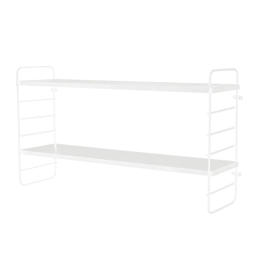 Mink Interiors Double Shelf in White