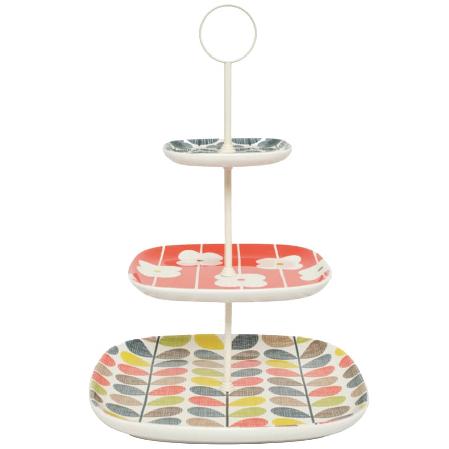 Orla Kiely 3 Tier MultiStem Cake Stand 