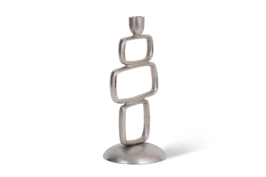 Urban Nature Culture Silver Long Island Candle Holder