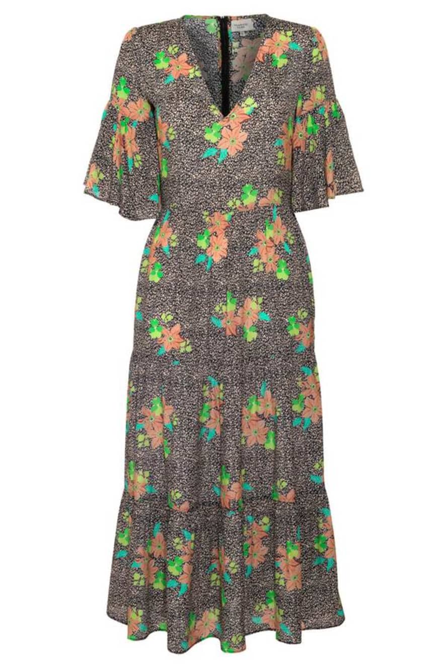 Primrose Park Alice Dress in Midnight Bloom in Brown