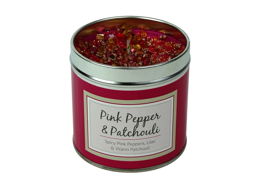 Best Kept Secrets Pink Pepper and Patchouli Candle in a Tin