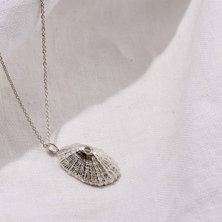 Posh Totty Designs Silver Limpet Shell Necklace